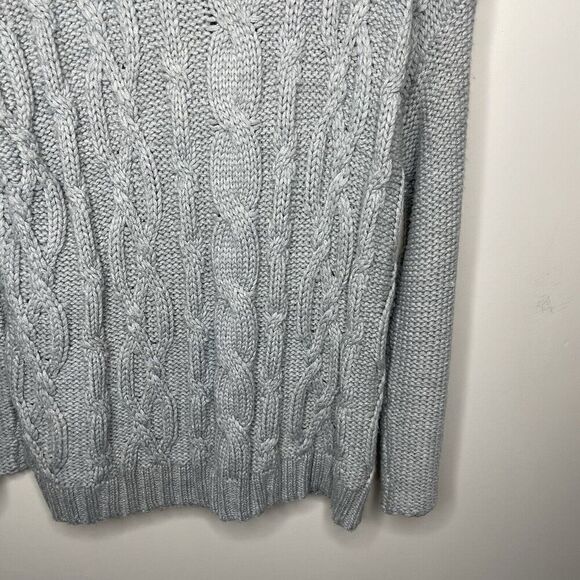 MARINA MOSCONE Sweater Women Medium Gray Oversized Turtleneck Pullover - Picture 12 of 14